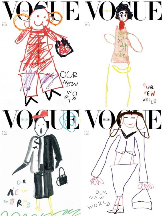 Το εξώφυλλο της ιταλικής Vogue Ιουνίου σχεδιάστηκε από παιδιά